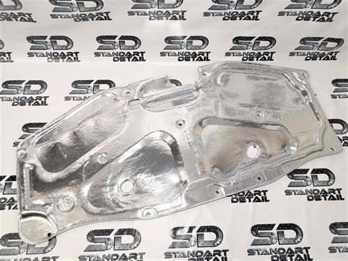 Обивка утеплитель капота Лада Ларгус, Рено Логан 1 серебристая фольгированная Технология Будущего 658404860RС 6418