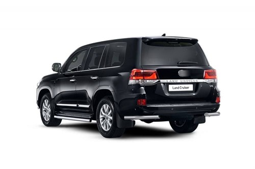 Защита заднего бампера угловая ?63мм (НПС) TOYOTA LAND CRUISER 200 2016- (09080301) TLC220102 ПТ групп - фото 120273