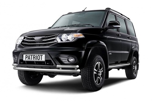 Защита переднего бампера одинарная ?63мм (ППК) UAZ Patriot 2014- 5021101 ПТ групп 10065 - фото 120294