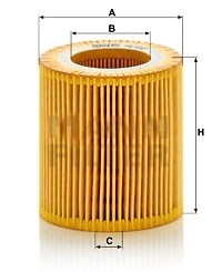 Фильтр масляный (вставка) Мазда 6, БМВ 1-7, X1-X6, Z4 Mann HU816X - фото 122695