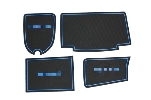 Силиконовые коврики на панель приборов 2114 - синие Sal-Man - фото 124801