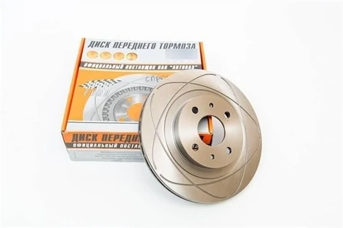 Тормозные диски ВАЗ 2112 (насечки, вентилируемые R14) ALNAS А2112-3501070-02 901