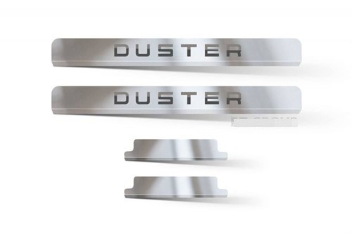 Накладки в проем дверей Рено Дастер 2012-2020 (4 шт) (нержавеющая сталь) ПТ групп RDU220401 - фото 127970