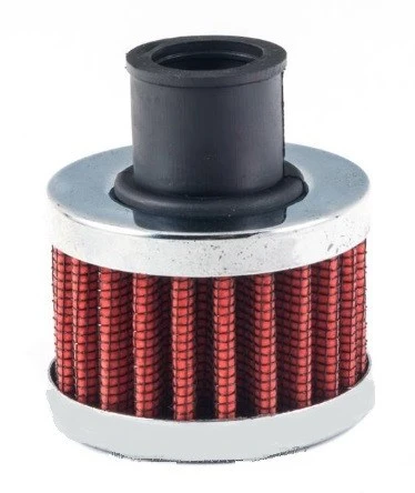 Фильтр вентиляции картерных газов (красный хром) D=18 PROSPORT RS-00115 4144