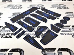 Силиконовые коврики на панель приборов Гранта - синие Sal-Man 8175