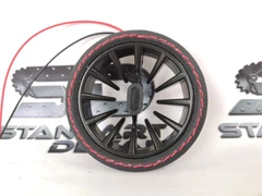 Кольца воздуховода в стиле AMG  в экокоже с подсветкой Лада Калина 2, Гранта 8691