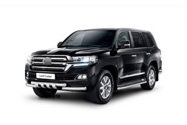 Защита переднего бампера двойная с зубьями ?63/63мм (НПС) TOYOTA LAND CRUISER 200 2014- (09080103) TLC220202 10038