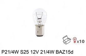Лампа P21/4W 12V BAZ15D LYNX L14021