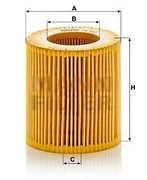 Фильтр масляный (вставка) Мазда 6, БМВ 1-7, X1-X6, Z4 Mann HU816X 30634