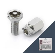 Болты колесные секретные хром (штамп. диск, шаг 1,5) Лада Веста LS JN-615 3153
