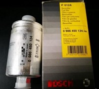 Фильтр топливный F0124 ВАЗ 2108-21099, 2110-2112 (инжектор) BOSCH 0986450124