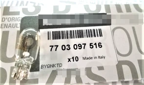 Лампа 12В 5Вт  W5W 5W Рено R.Group 7703097516 1667