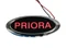 Диодный шильдик Приора с надписью «PRIORA» - красный Sal-Man 8024