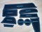 Силиконовые коврики на панель приборов Веста - черные Sal-Man - фото 68817