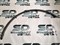 Накладки на арки колес Рено Логан с 2014г. L52 Renault Group 7711547229 - фото 89737